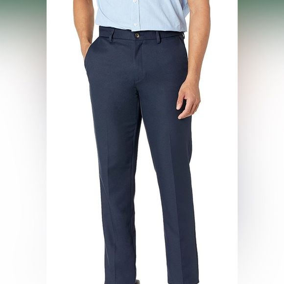 - Amazon Essentials Men's Slim-Fit Flat-Front Dress Pant 32X29L - Picture 1 of 5
